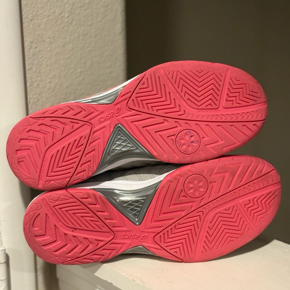 Asics Women's Gel-Dedicate 1042A067 Grey Pink Running Shoe Size 8.5 - Picture 8 of 9